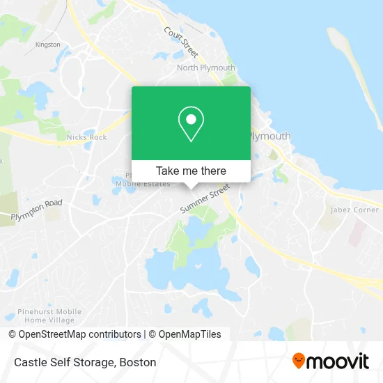 Castle Self Storage map