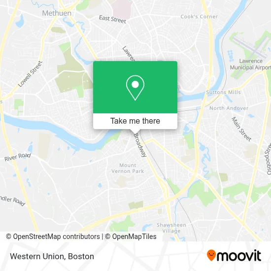 Western Union map