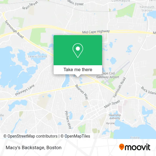 Macy's Backstage map