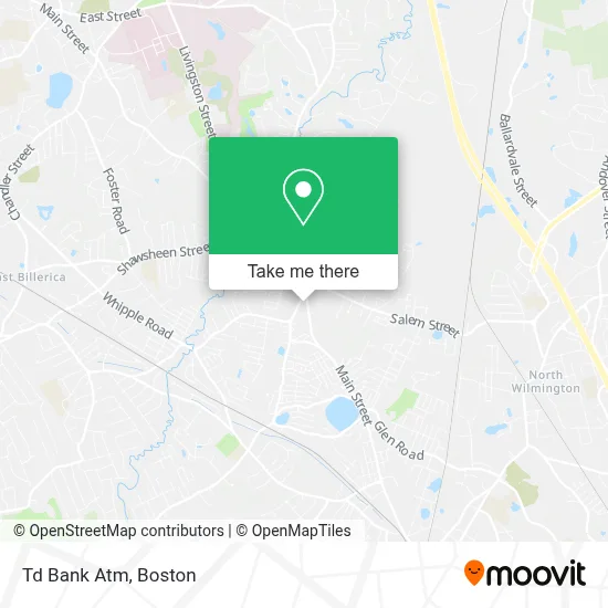 Td Bank Atm map