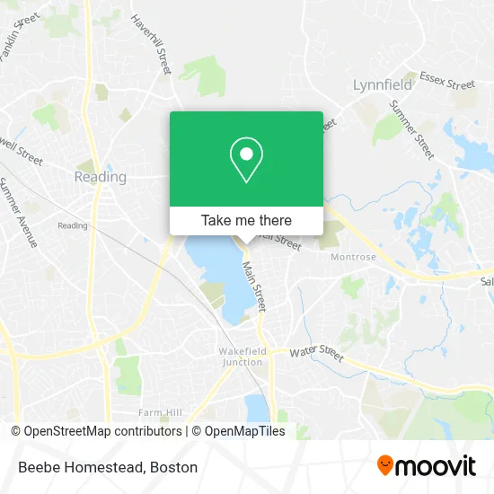 Beebe Homestead map
