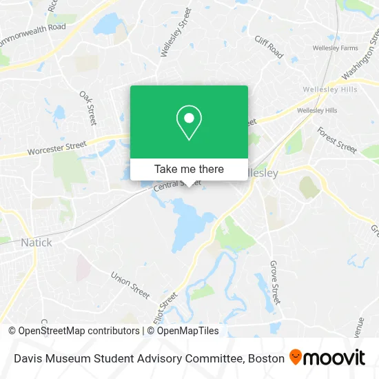 Davis Museum Student Advisory Committee map