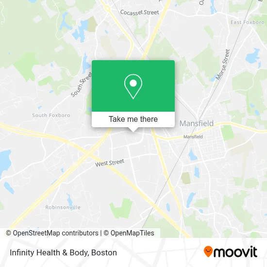 Infinity Health & Body map