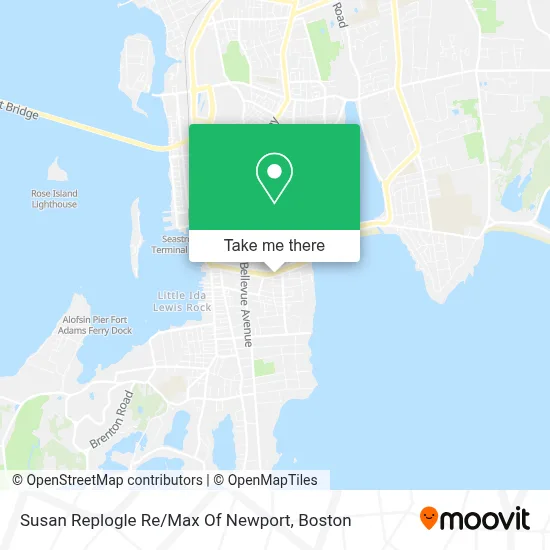 Susan Replogle Re / Max Of Newport map