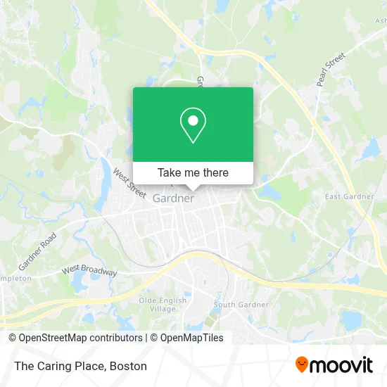 The Caring Place map