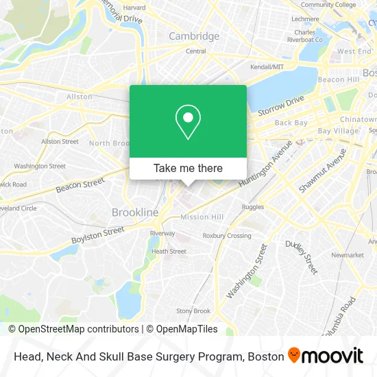 Head, Neck And Skull Base Surgery Program map