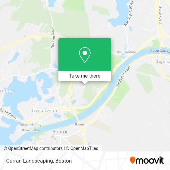 Curran Landscaping map