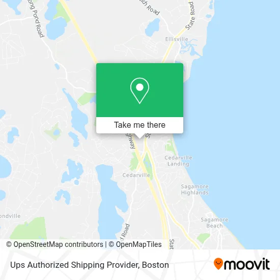 Ups Authorized Shipping Provider map
