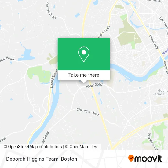 Deborah Higgins Team map