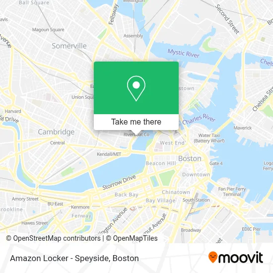 Amazon Locker - Speyside map