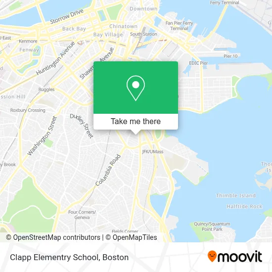 Clapp Elementry School map