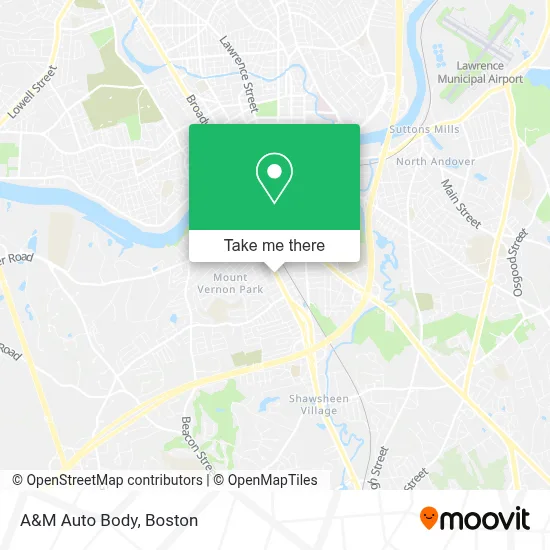 A&M Auto Body map