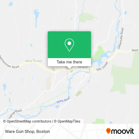 Ware Gun Shop map