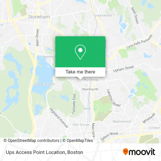 Ups Access Point Location map
