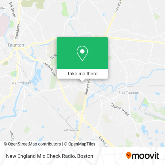New England Mic Check Radio map