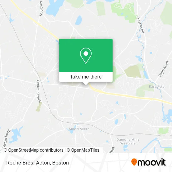 Roche Bros. Acton map
