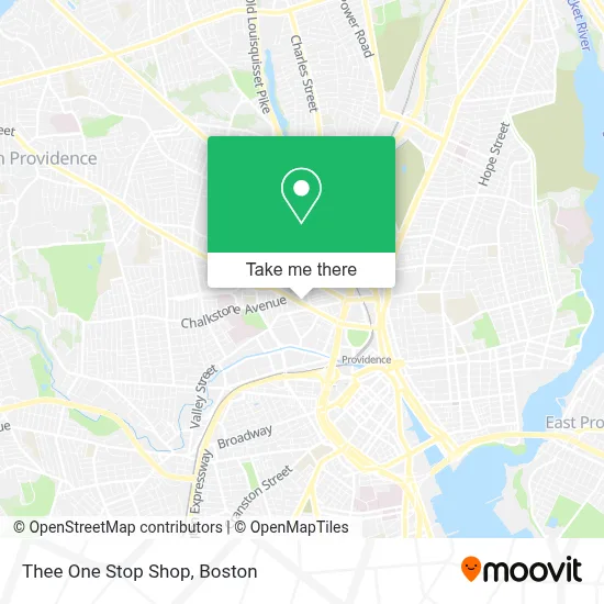 Thee One Stop Shop map