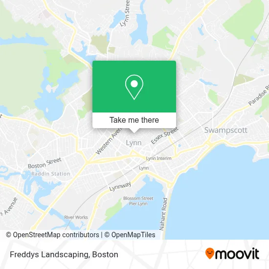 Freddys Landscaping map