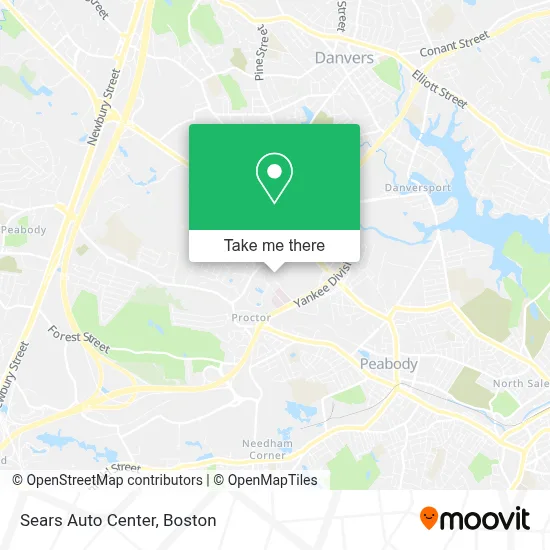 Sears Auto Center map
