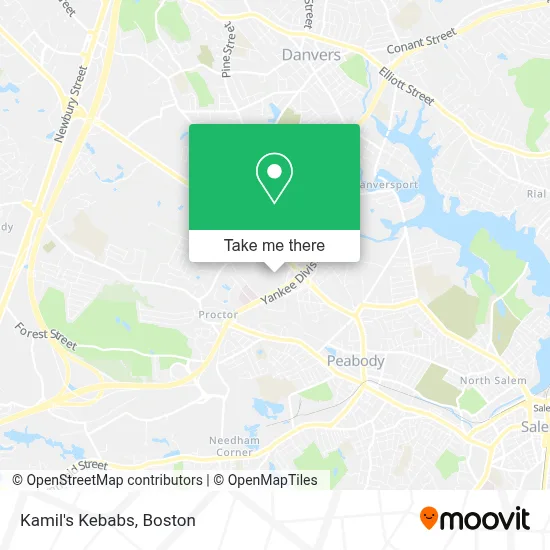 Kamil's Kebabs map
