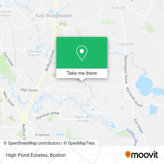 High Pond Estates map
