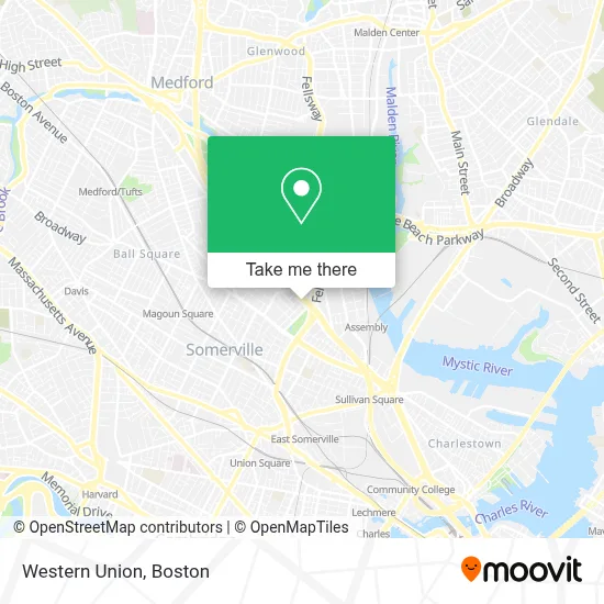 Western Union map