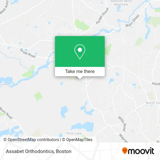 Assabet Orthodontics map