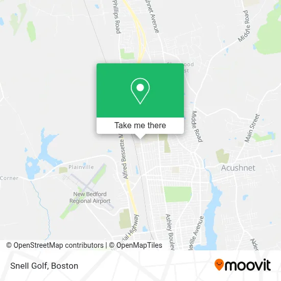 Snell Golf map