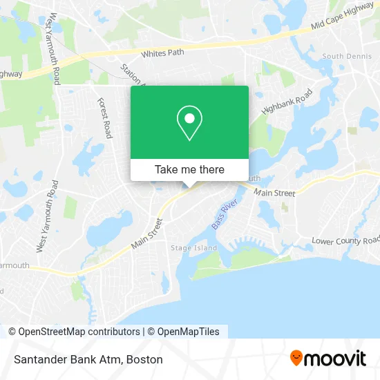 Santander Bank Atm map