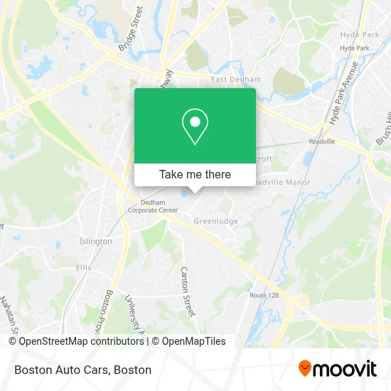 Boston Auto Cars map