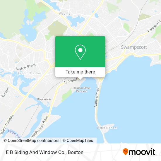 E B Siding And Window Co. map