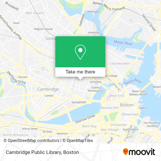 Cambridge Public Library map