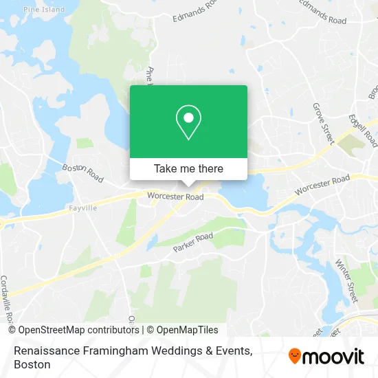 Renaissance Framingham Weddings & Events map