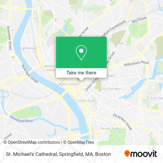 St. Michael's Cathedral, Springfield, MA map
