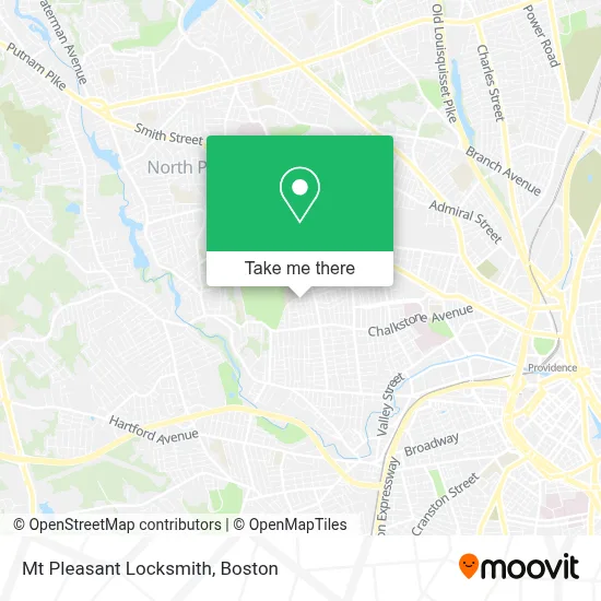 Mt Pleasant Locksmith map