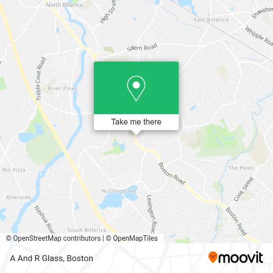 A And R Glass map