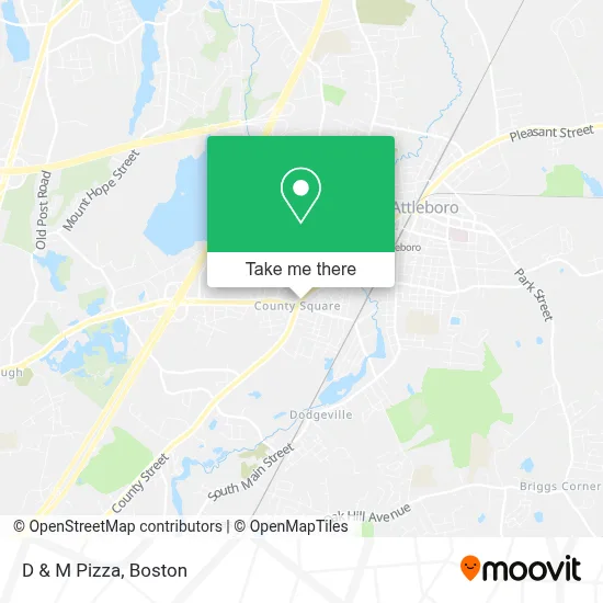 D & M Pizza map