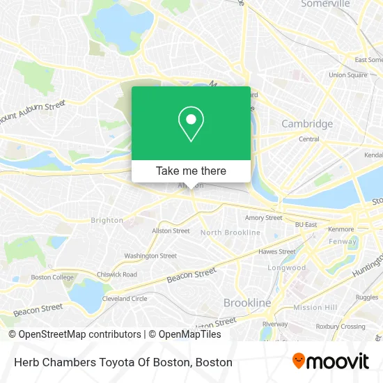 Herb Chambers Toyota Of Boston map