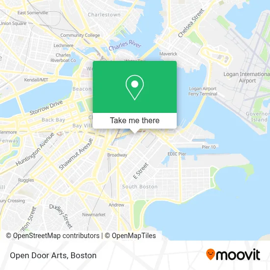 Open Door Arts map