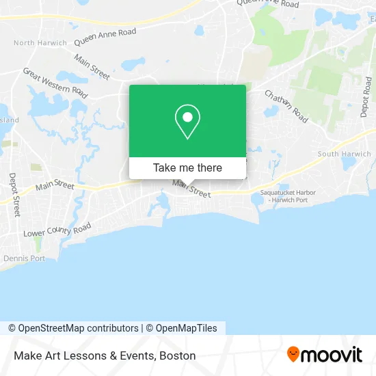Make Art Lessons & Events map