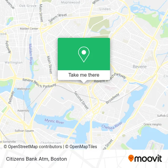 Citizens Bank Atm map