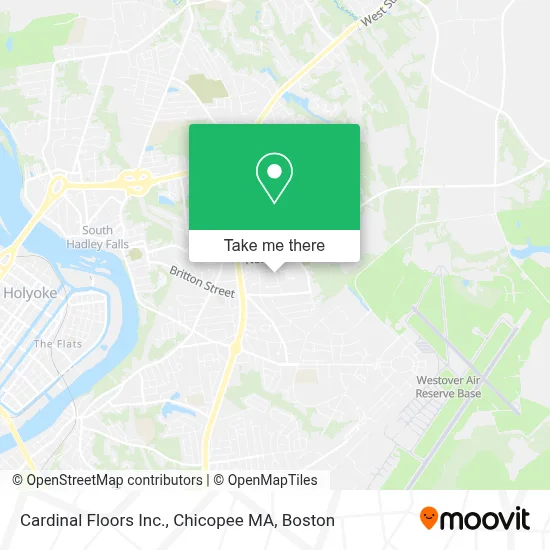 Cardinal Floors Inc., Chicopee MA map