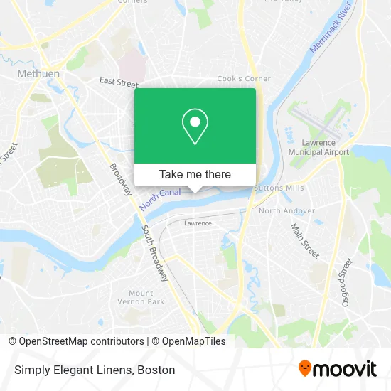Simply Elegant Linens map