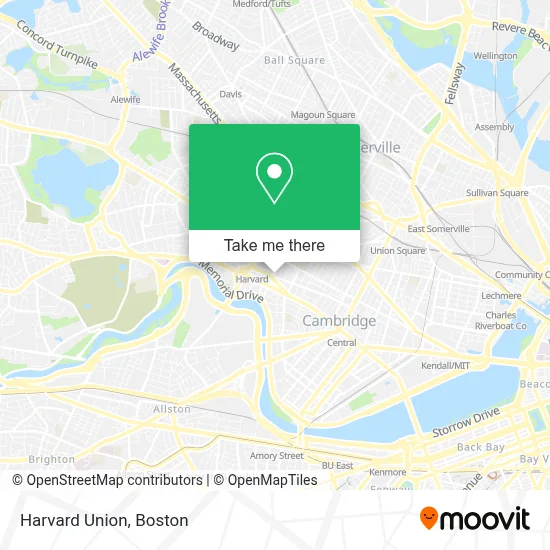 Harvard Union map