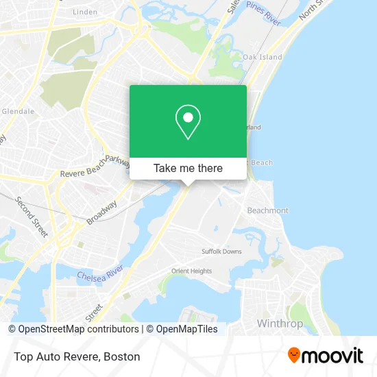 Top Auto Revere map