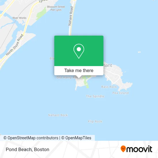 Pond Beach map