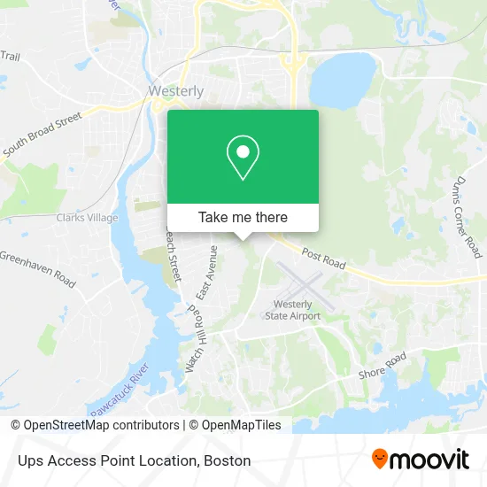 Ups Access Point Location map
