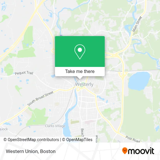 Western Union map