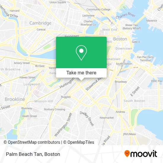 Palm Beach Tan map