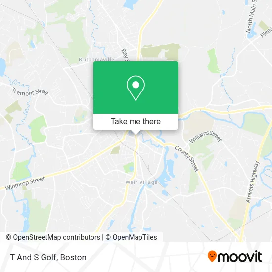 T And S Golf map